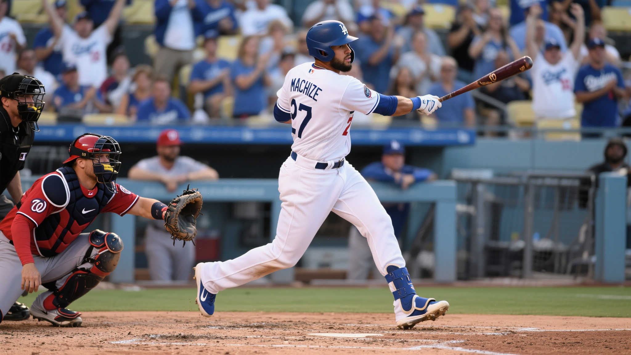 芒西双轰狂砍7分,道奇击败国民展现威力 芒西双轰狂砍7分,道奇击败国民展现威力